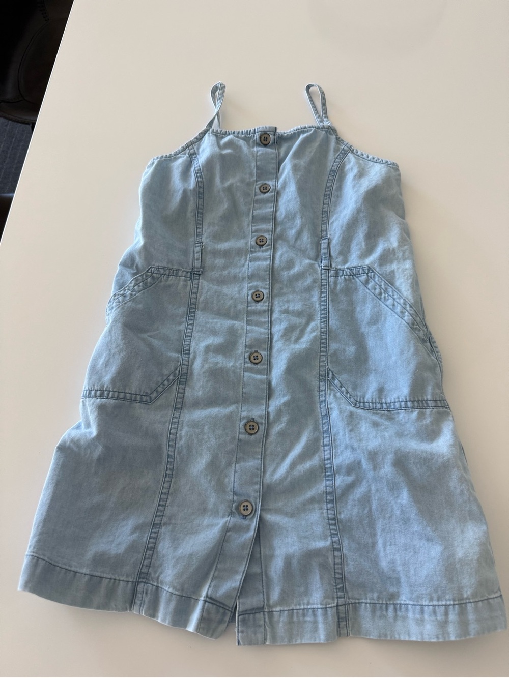 GAP Light Blue Denim Button-Front Skirt